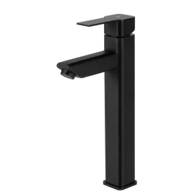 Produto Torneira Monocomando Alta para Banheiro Inox (Adda Preta Fosca)