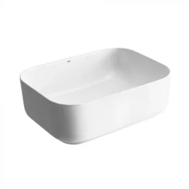 Produto Cuba de Banheiro Louça Apoio Retangular 40 cm (Maia Branca)